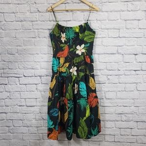 NWT Anthropologie Delfi Palms Midi Dress